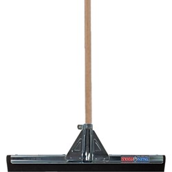 Talen Tools Vloer/douche trekker - rubber 45 cm - houten steel 130 cm - Vloertrekkers