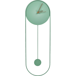 Beliani SALVAN - Wandklok-Groen-Staal
