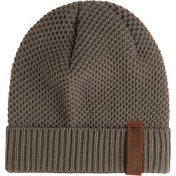 Knit Factory Jazz Gebreide Muts Heren & Dames - Beanie - Cappuccino - One Size