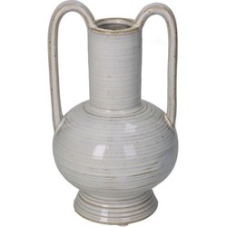 Vase Feinkeramik beige 10,9x10,9x17,9 cm - HD Collection
