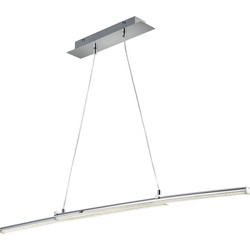 Moderne Hanglamp  Spread - Metaal - Chroom