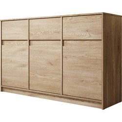Meubella - Dressoir Cuarto 2 - Eiken - 138 cm