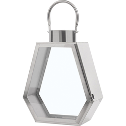 Beliani CORSICA - Lantaarn-Zilver-RVS