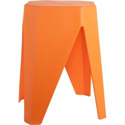 Kruk Cherish - Helderoranje - 29x29x47cm