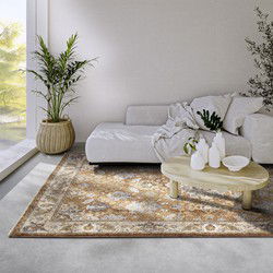 Villeroy & Boch - Oosters Motief Laagpolig vloerkleed - Egon - Koper / Multi - 80 X 190 CM