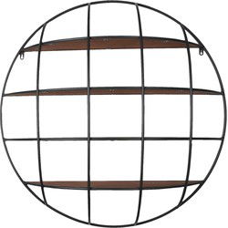 Clayre & Eef Wandrek Zwart Bruin IJzer