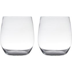 Hakbijl Glass Vaas - 2x - Tony - transparant - glas - 15 x 12 cm - Vazen