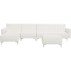 Beliani ABERDEEN - Modulaire Sofa-Wit-Kunstleer