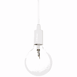 Ideal Lux - Edison - Hanglamp - Metaal - E27 - Wit