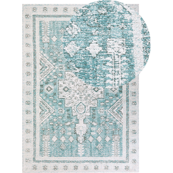 FULLA - Laagpolig vloerkleed - Mintgroen - 160 x 230 cm - Katoen