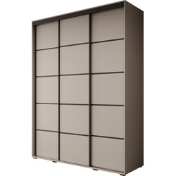 Meubella Kledingkast Delos 4 - Beige - 180 cm