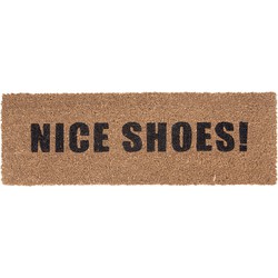 Present Time - Deurmat Nice Shoes - Bruin- 75x25x1,5cm