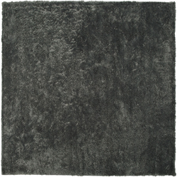 EVREN  - Shaggy vloerkleed - Donkergrijs - 200 x 200 cm - Polyester