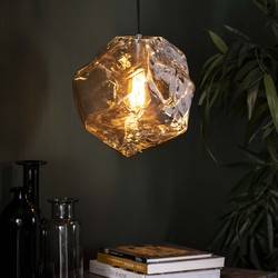 Hoyz - Hanglamp Rock Chromed - 1 Lamp - Grijs/Zwart - Industrieel