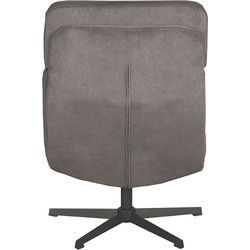 LABEL51 Fauteuil Alvar - Antraciet - Cosmo - Excl. Hocker