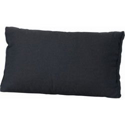 Kussen Lounge rug soft 60x40 Basic zwart (2 stuks)