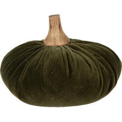 Clayre & Eef Decoratie Pompoen Groen Polyester