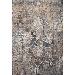 Safavieh Trendy New Transitional Indoor Woven Area Rug, Bristol Collection, BTL487, in Blue & Grey, 183 X 274 cm