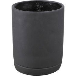 PTMD Bloempot Vik - 20x20x25 cm - Cement - Donker paars