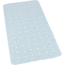 Badkuip ruwe anti-slip mat lichtblauw 36 x 76 cm - Badmatjes