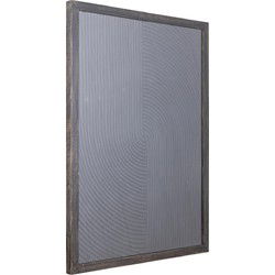 PTMD Wandpaneel Elasah - 76x3x102 cm - Hout - Zwart