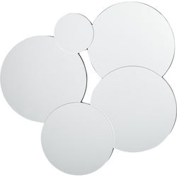 CLAIS - Wandspiegel - Zilver- 80 x 82 cm - Glas