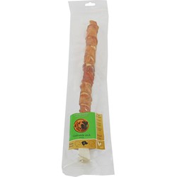 Natuurlijke snack zak gedraaide stick met kip 40 cm