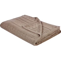 DAULET - Bedsprei - Bruin - 150 x 200 cm - Katoen