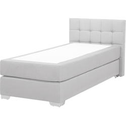 Beliani ADMIRAL - Boxspringbed-Grijs-Polyester