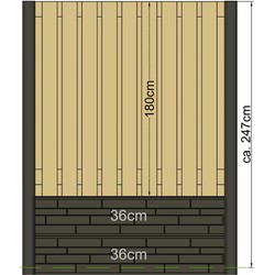 Berton sleufpaal Reest antraciet eindmodel 316 Tuindeco