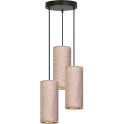 retro hanglamp Rizzo Zwart 3-lichts  - Øcm