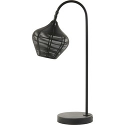 Light & Living - Tafellamp ALVARO  - 27x20x61cm - Zwart