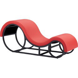Furnilux Tantra Elysium - Tantra Stoel - Rood - Synthetisch leer - Stijlvolle Bank voor Ontspanning