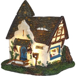 LuVille Efteling Miniatuur Huis van Roodkapje - L9 x B8 x H9 cm
