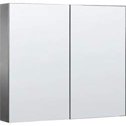 NAVARRA - Badkamermeubel - Zwart - 80 x 70 cm - Multiplex
