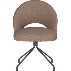 Eetkamerstoel Mick Taupe Spider Swivel - Giga Meubel