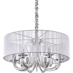 Ideal Lux - Swan - Hanglamp - Metaal - E14 - Zilver