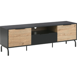 ARKLEY  - TV-meubel - Zwart - Vezelplaat