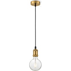 Home sweet home hanglamp Vintage Globe g125 - Brons - helder