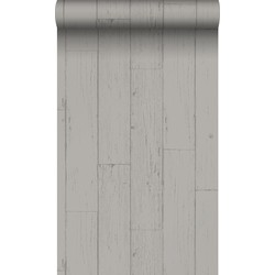 Origin Wallcoverings behang verweerde houten planken taupe - 53 cm x 10,05 m - 347538