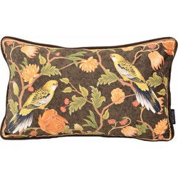 Velvet Iris Bird | 30 x 50 cm | Kussenhoes | Velvet/Polyester