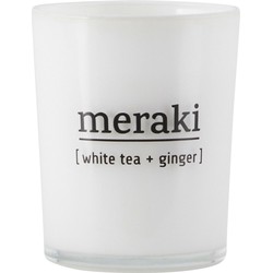 Meraki Geurkaars White Tea & Ginger wit