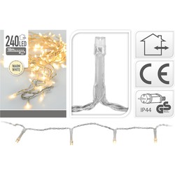 2x LED kerstverlichting warm wit 240 lampjes - Kerstverlichting kerstboom