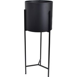 LOFT42 Joy Plantenbak Rond - Metaal - Mat Zwart