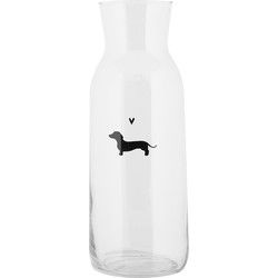 Clayre & Eef Karaf 1000 ml Transparant Glas Teckel