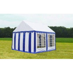 Classic Plus Party-tent PVC 3x4x2 mtr in Wit-Blauw