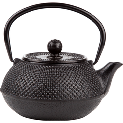 OTIX Japanse Theepot met Filter - Gietijzeren Theepot - Theekan - Tetsubin - Japans - Zwart - 1.5L - Warmtehoudend