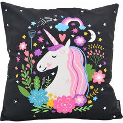 Sierkussen Unicorn / Eenhoorn #1 | 45 x 45 cm | Katoen/Polyester