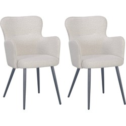 Pole to Pole - Wing chair - White Pearl - Set of 2 