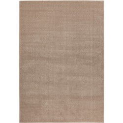 Trendy Home Uni - Modern Vloerkleed - Effen, Laagpolig, Velours, Hoge dichtheid, Soft Touch - Beige- 240x330 CM